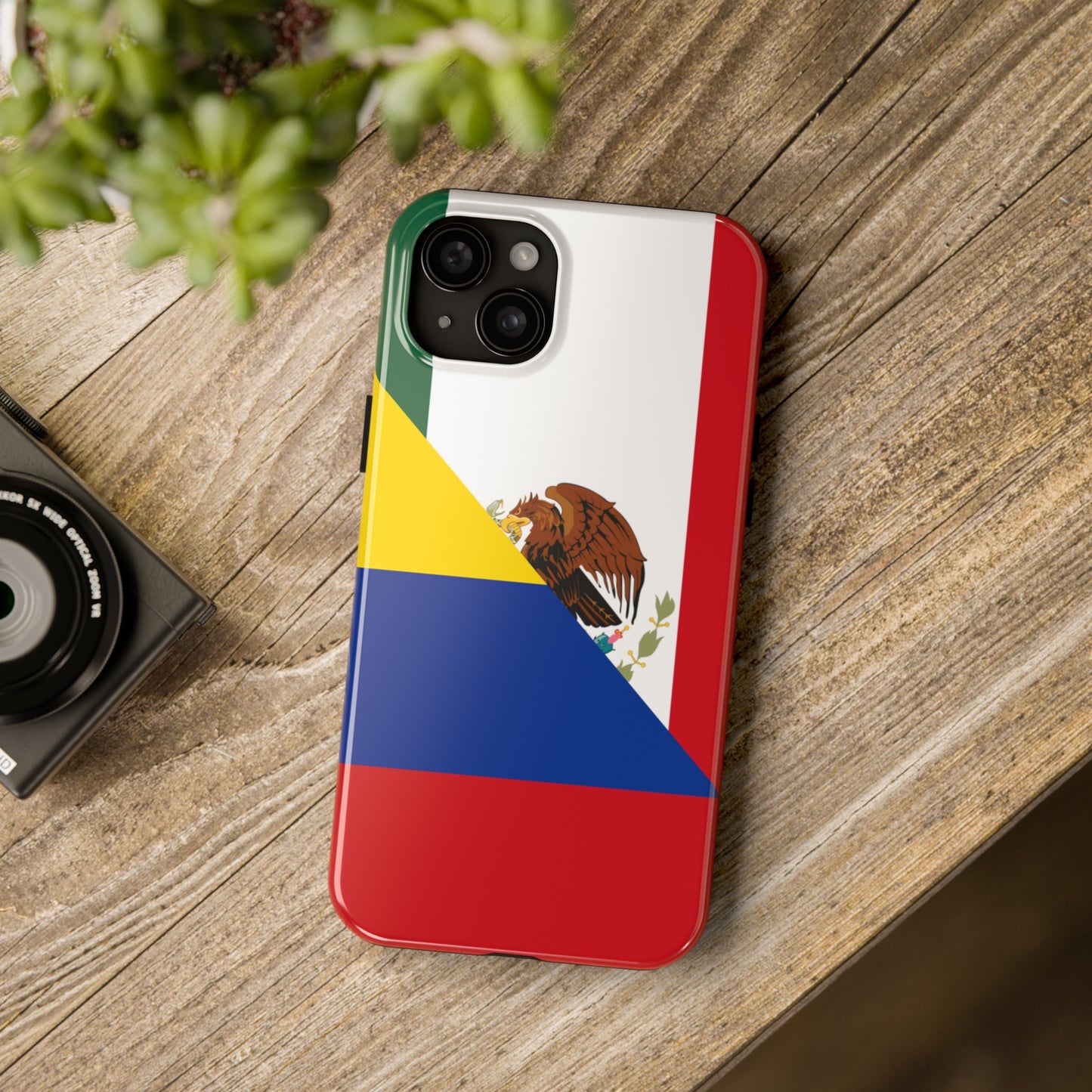 Mexican Colombian Flag Half Mexico Colombia Tough Phone Cases