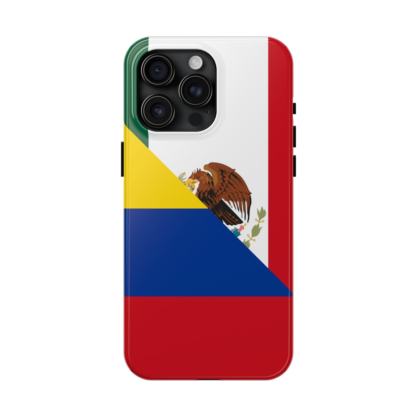 Mexican Colombian Flag Half Mexico Colombia Tough Phone Cases