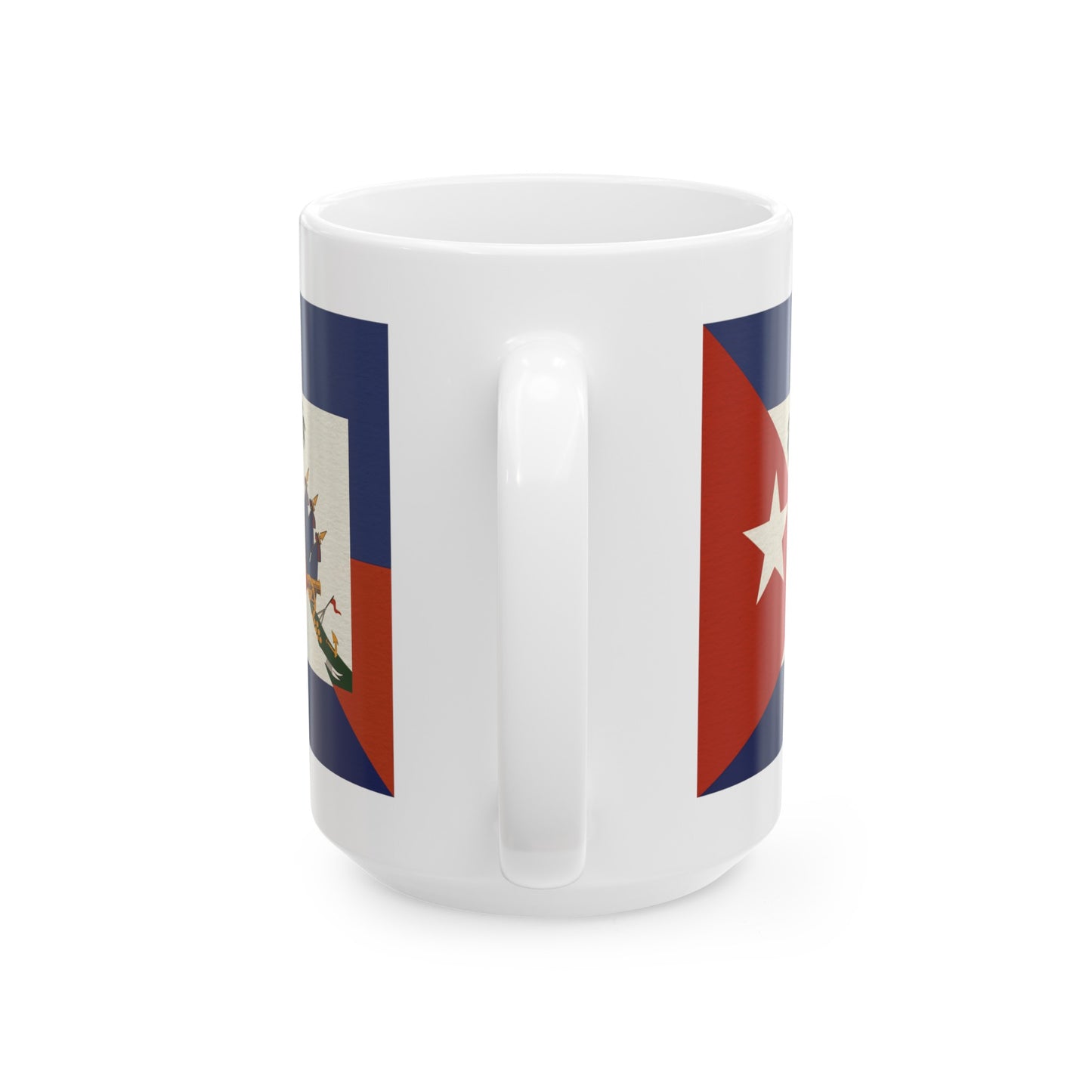 Haiti Cuba Flag | Haitian Cuban Ayiti Cubano Ceramic Mug 11oz, 15oz Cup