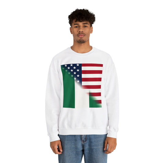 Nigerian American Flag Half Naija USA African Unisex Sweatshirt