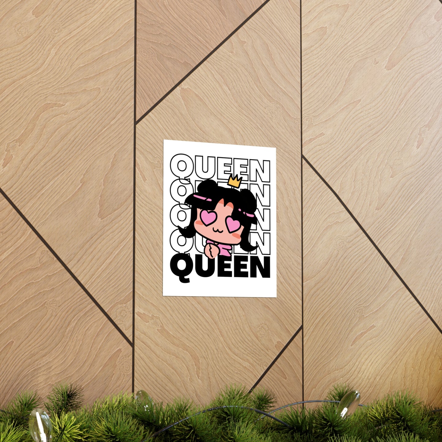 Anime Queen Royalty Crown Premium Matte Poster