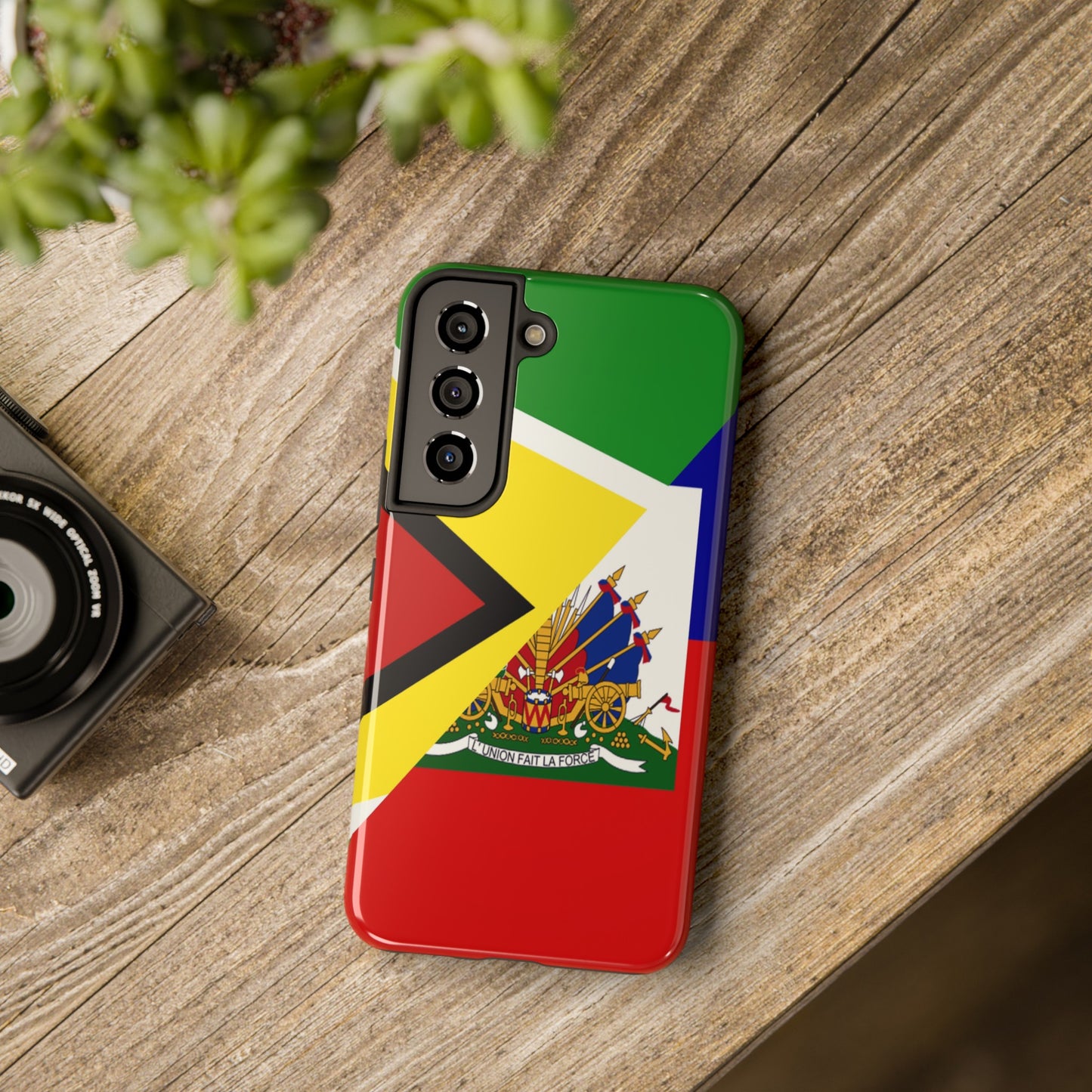 Haiti Guyana Flag Haitian Guyanese Tough Phone Cases