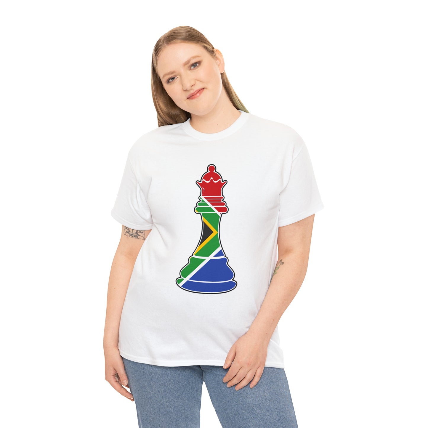 South African Queen Flag Chess Piece SA T-Shirt | Unisex Tee Shirt