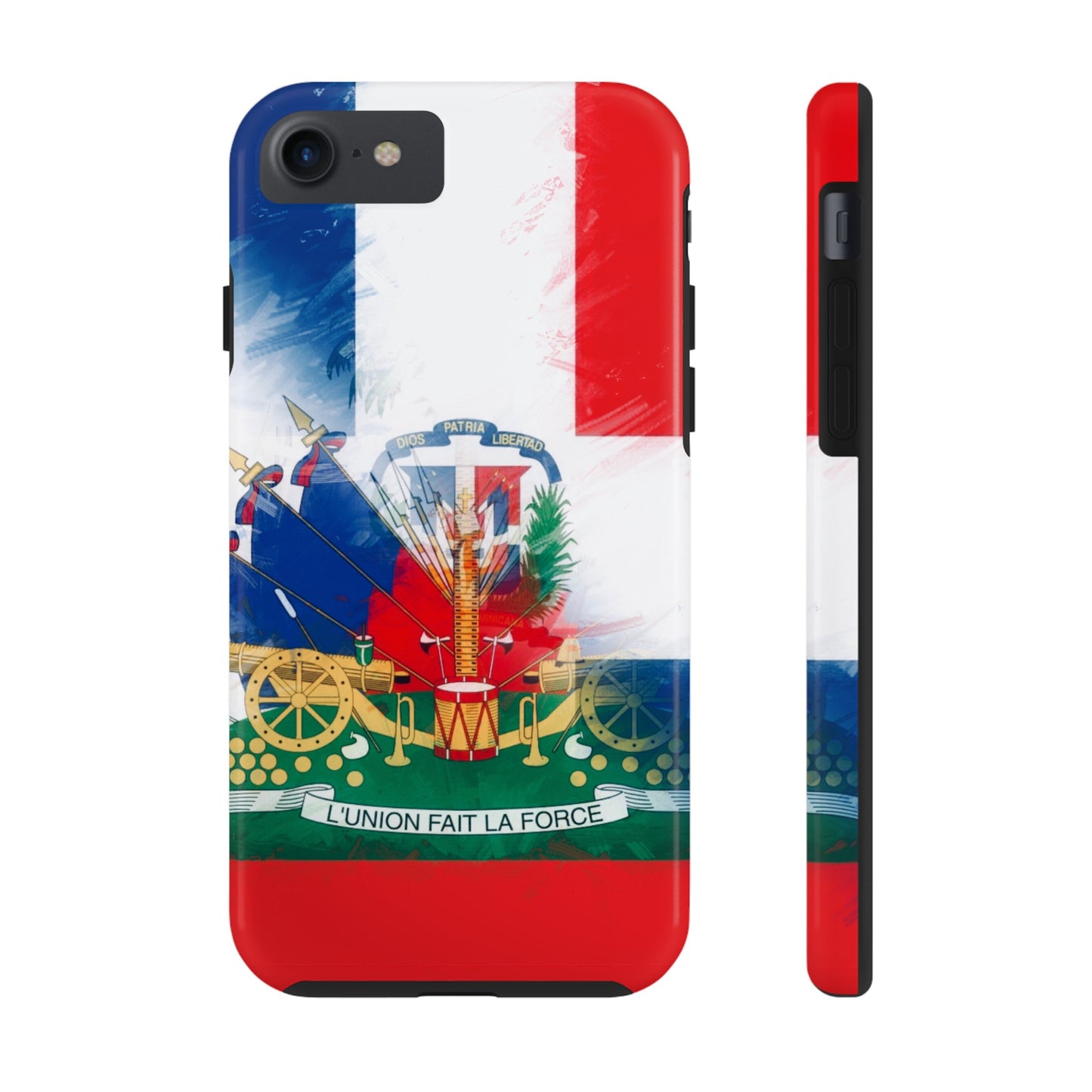 Haiti DR Flag Painted Haitian Dominican Tough Phone Cases