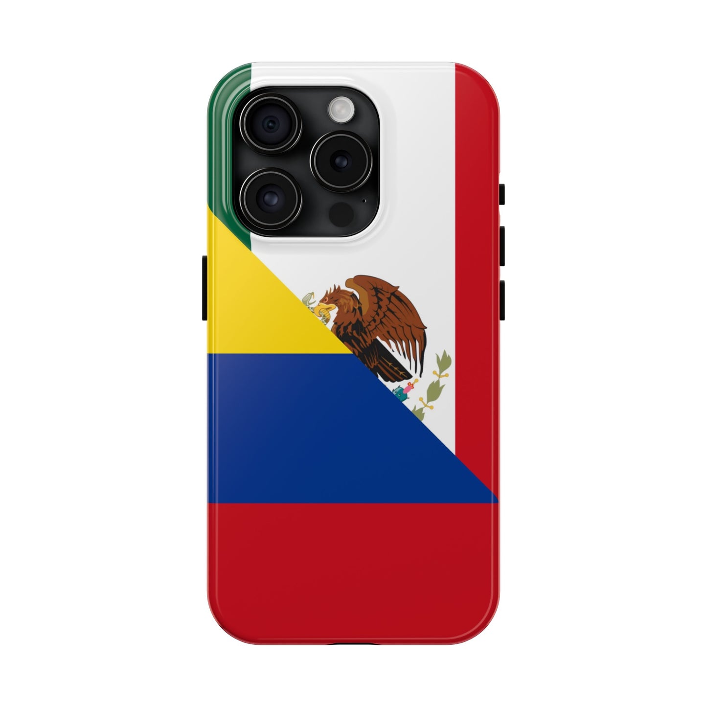 Mexican Colombian Flag Half Mexico Colombia Tough Phone Cases