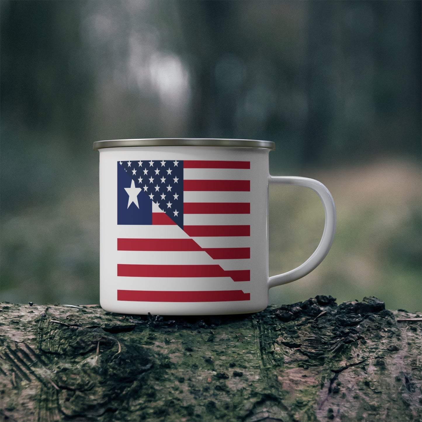 Liberian American flag Liberia USA 12oz Enamel Mug