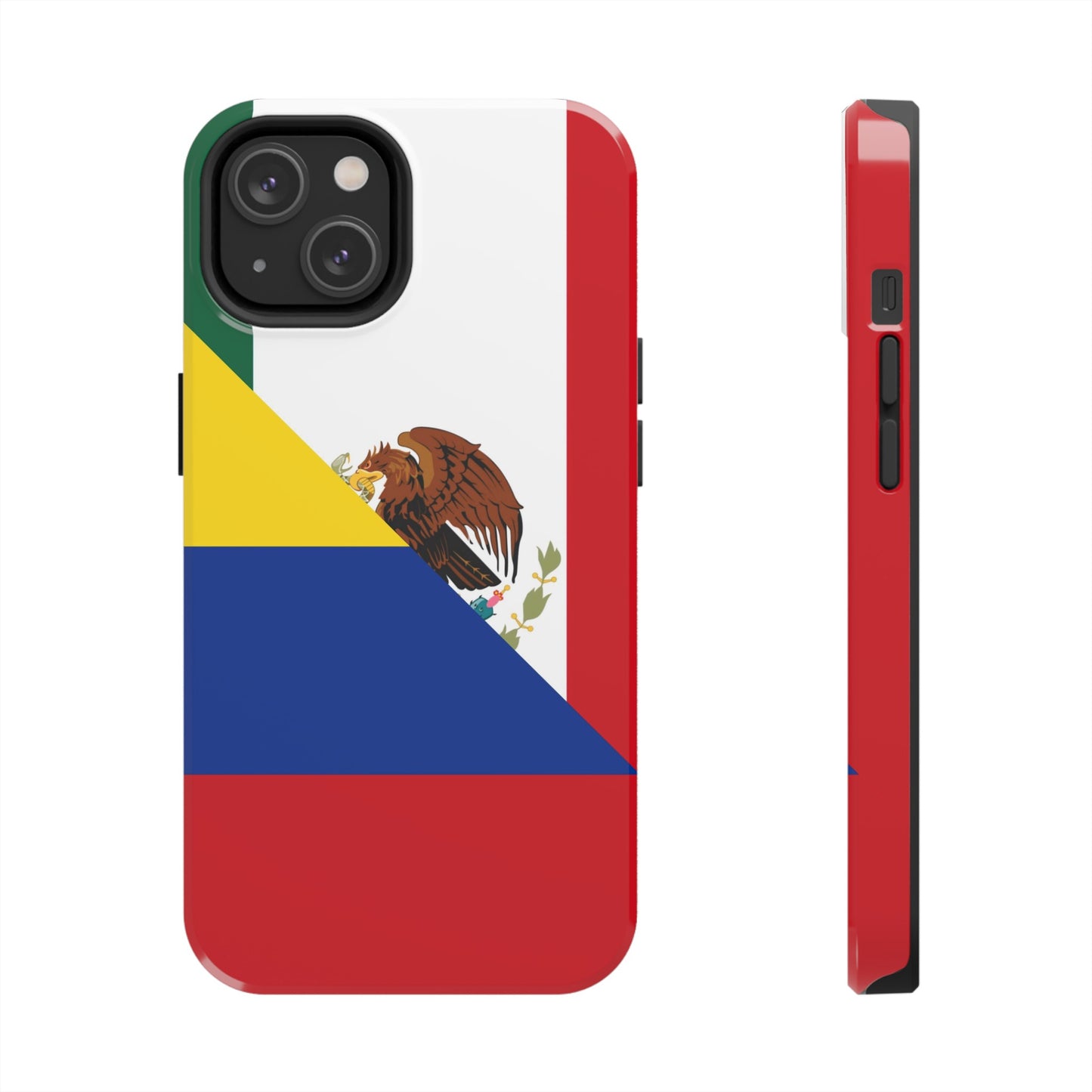 Mexican Colombian Flag Half Mexico Colombia Tough Phone Cases