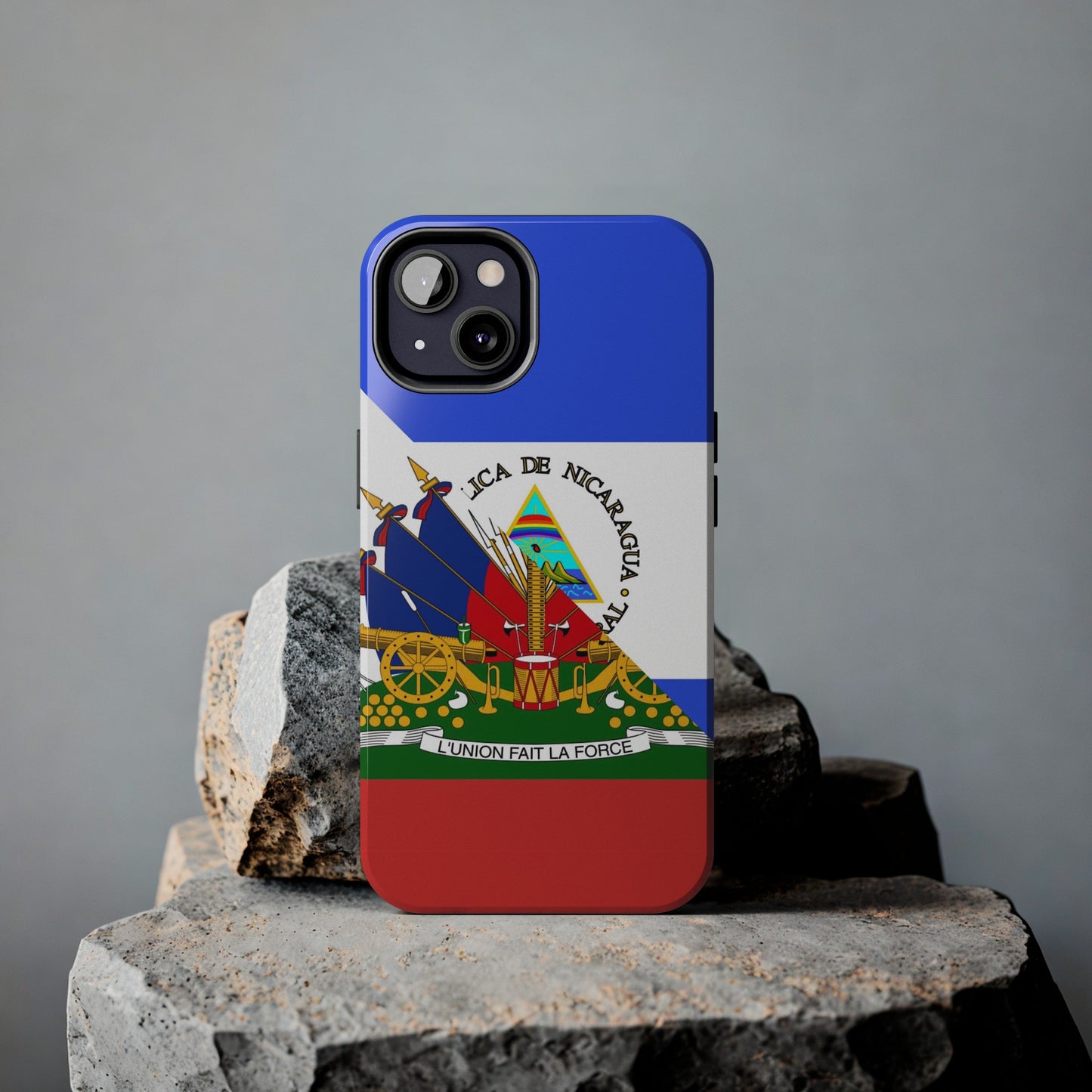 Haiti Nicaragua Flag Haitian Nicaraguan Tough Phone Cases