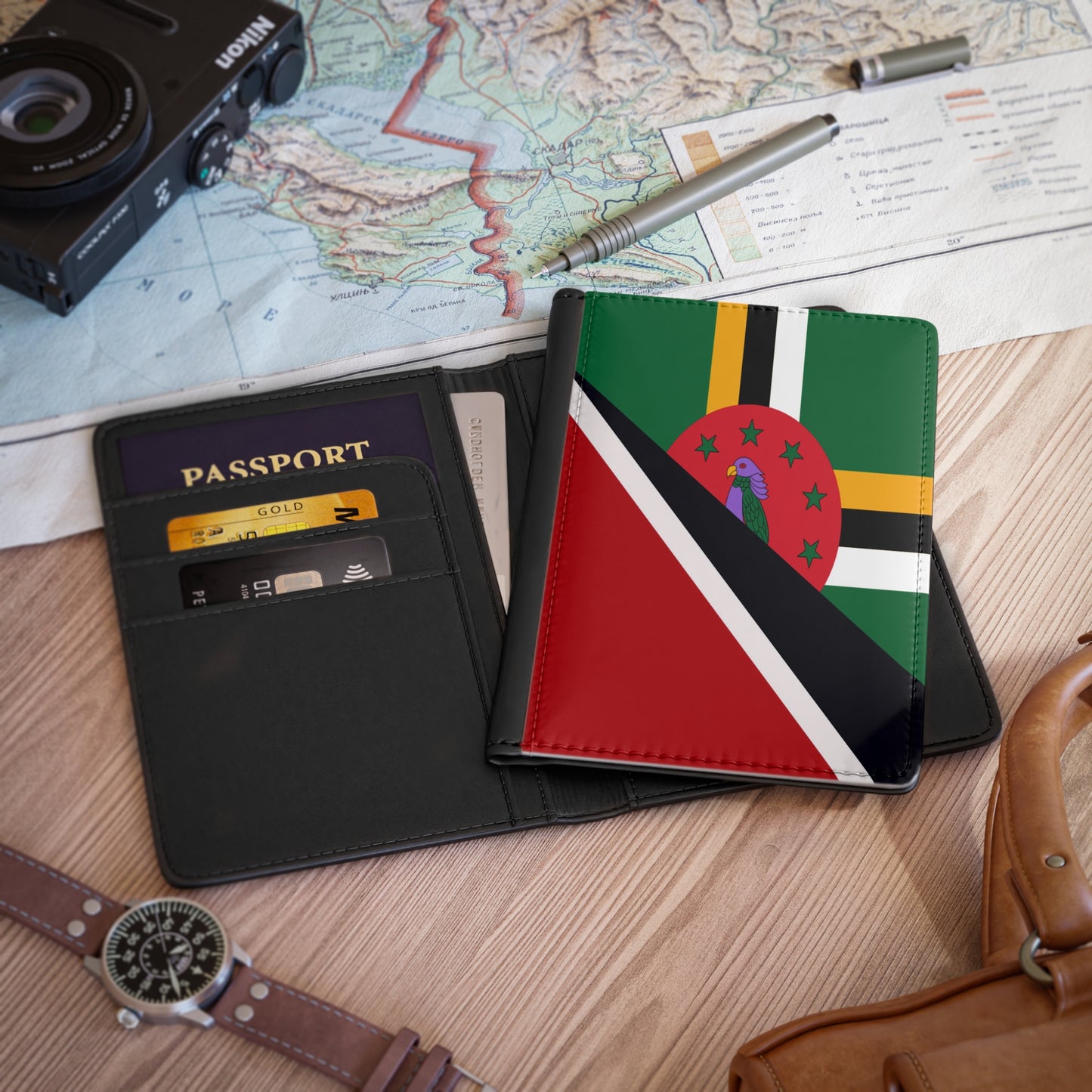 Trinidad Dominica Flag Trini Tobago Passport Cover