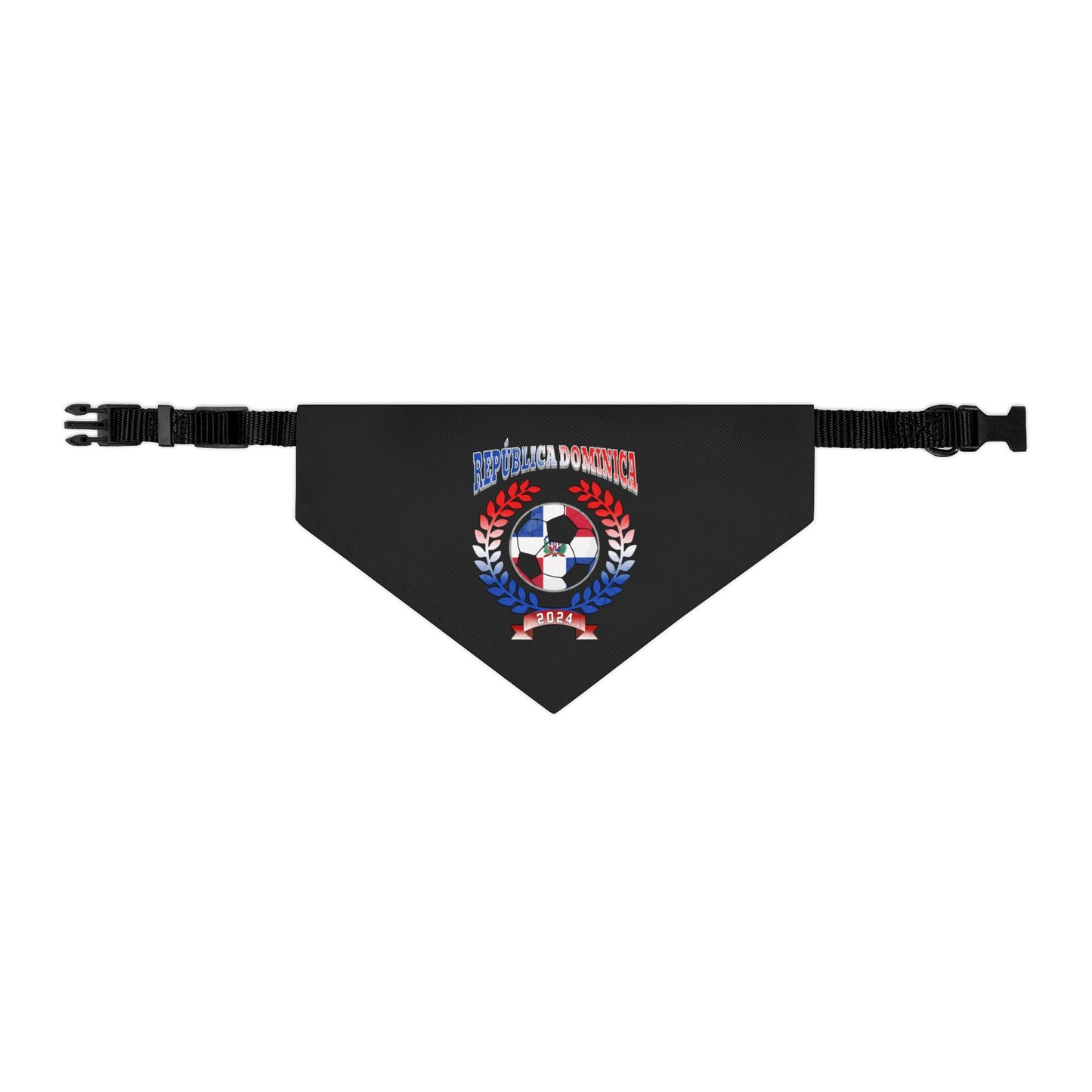 Republica Dominica 2024 Soccer Football Championship Games Dominican DR Team Pet Bandana Collar