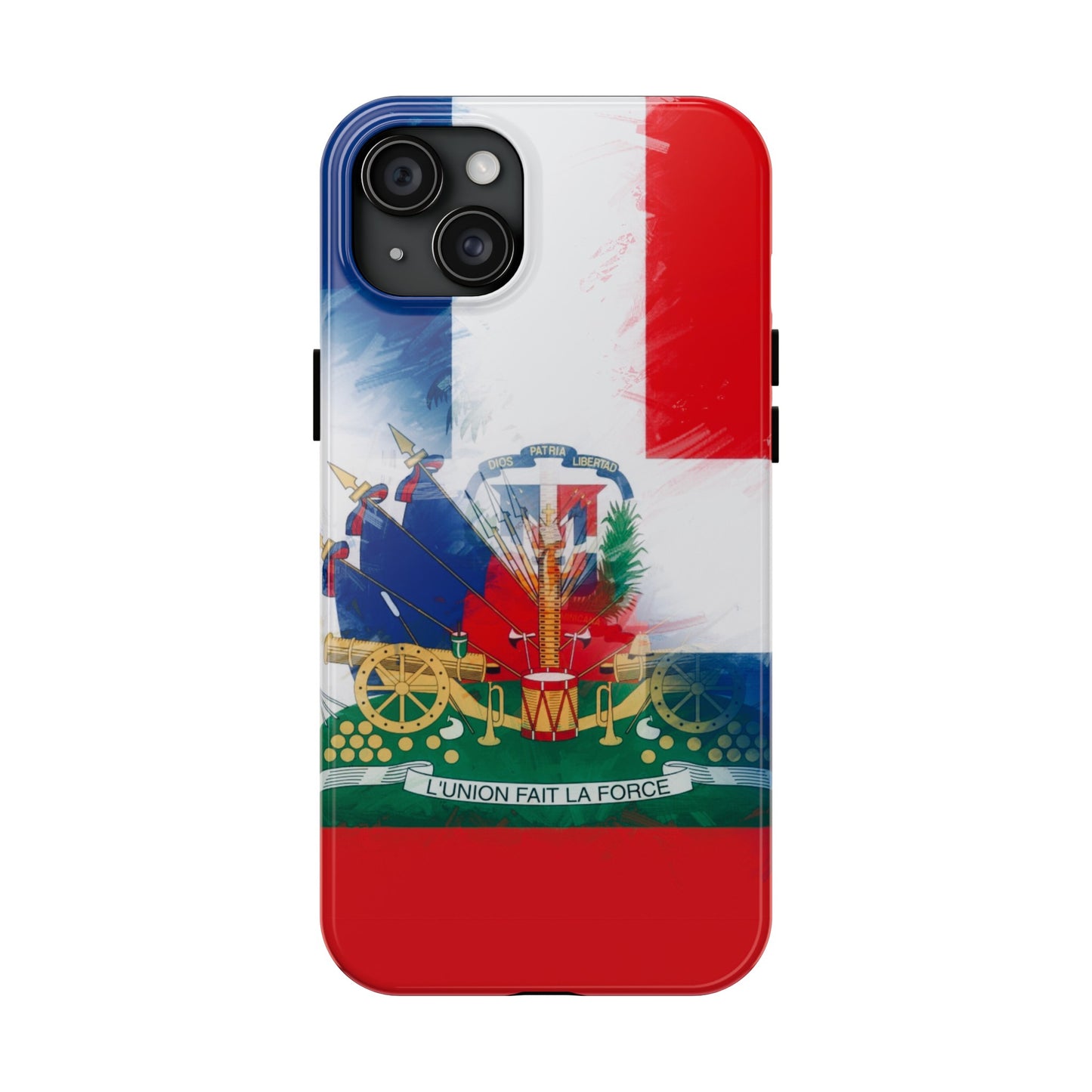 Haiti DR Flag Painted Haitian Dominican Tough Phone Cases