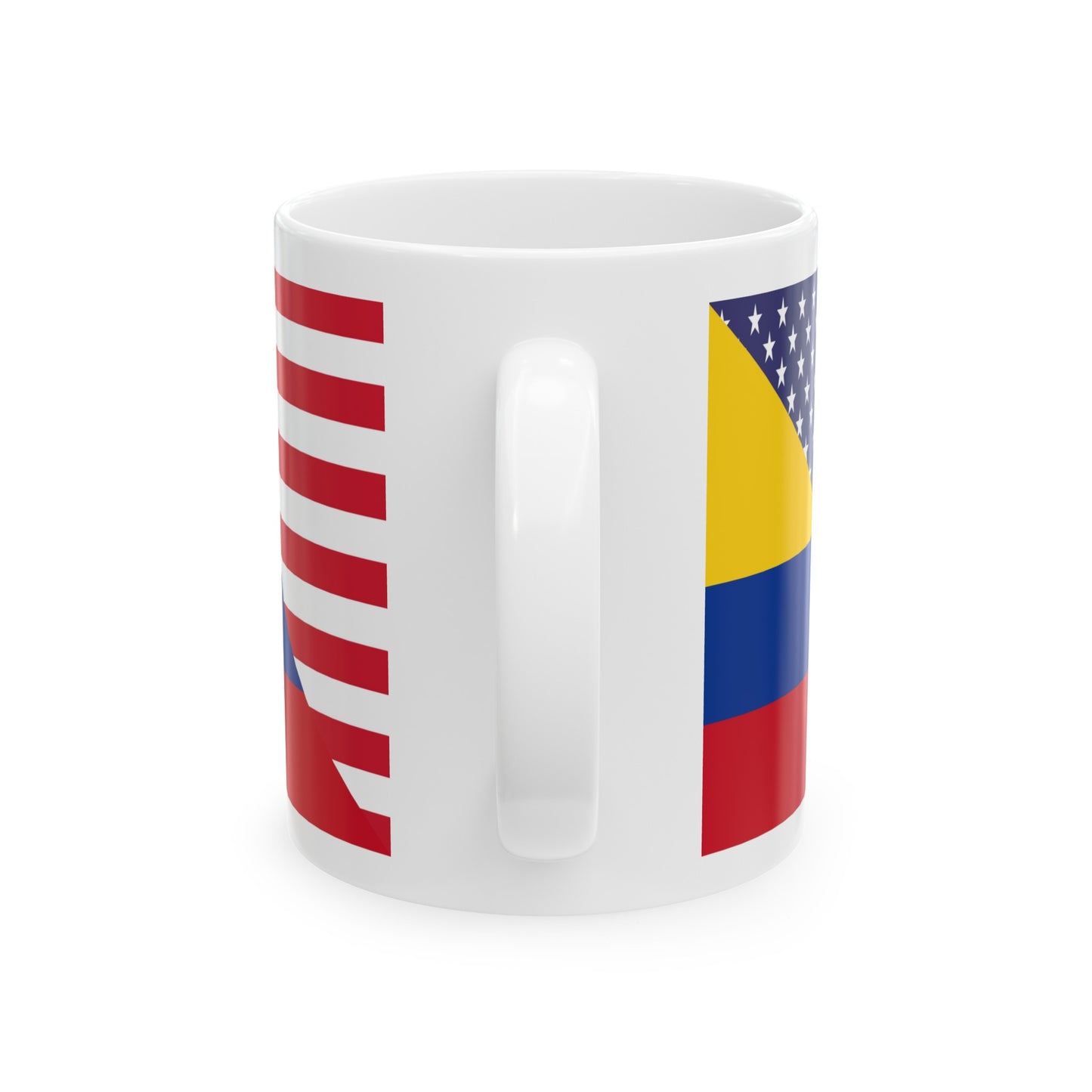 Colombian American Flag Colombia USA Ceramic Mug 11oz, 15oz Cup