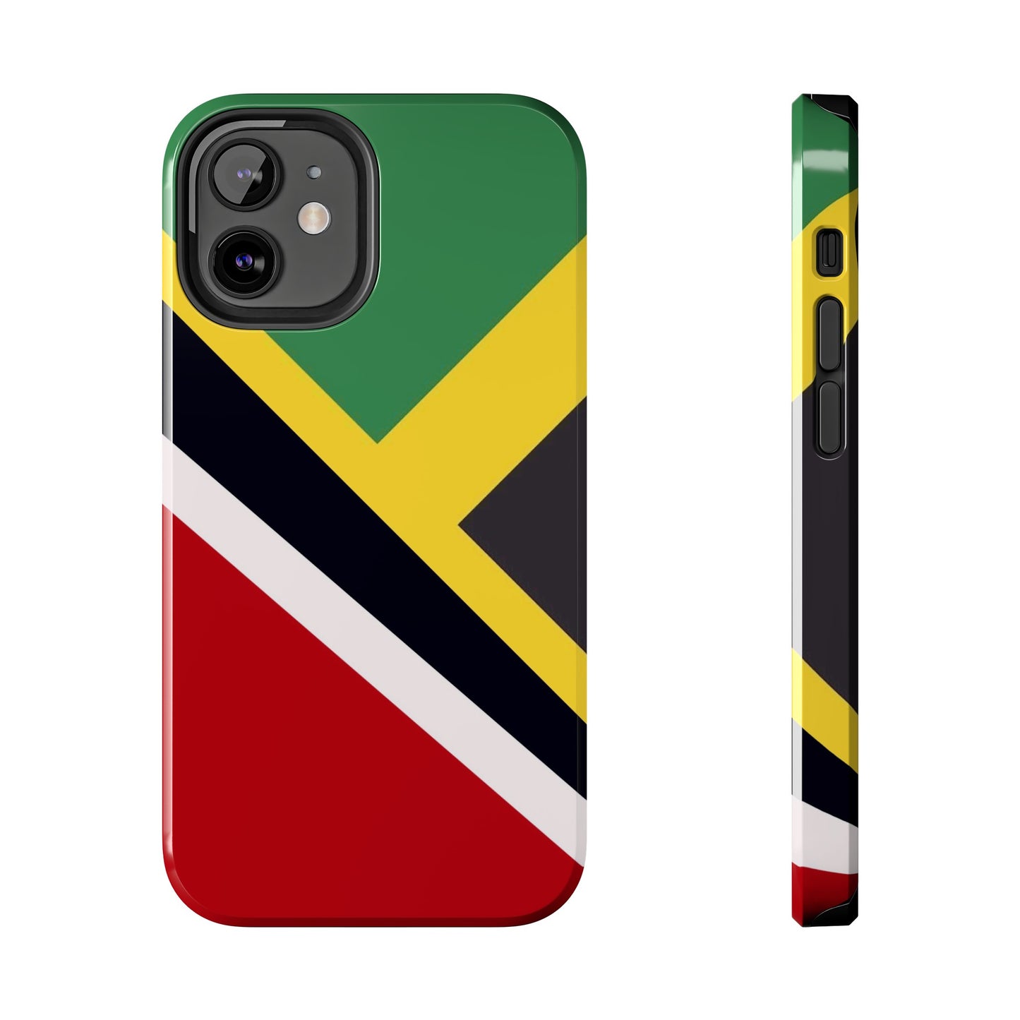 Jamaica Trinidad Flag Jamaican Trini Tough Phone Cases