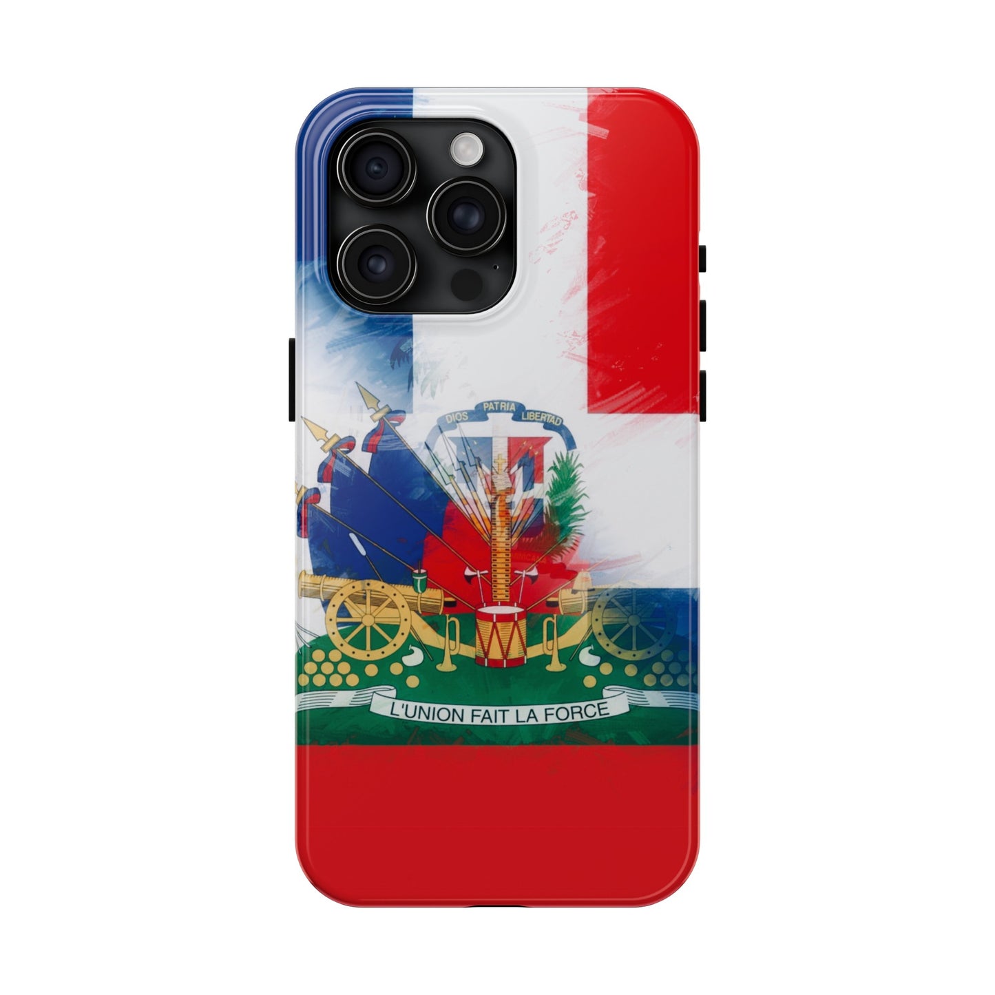 Haiti DR Flag Painted Haitian Dominican Tough Phone Cases