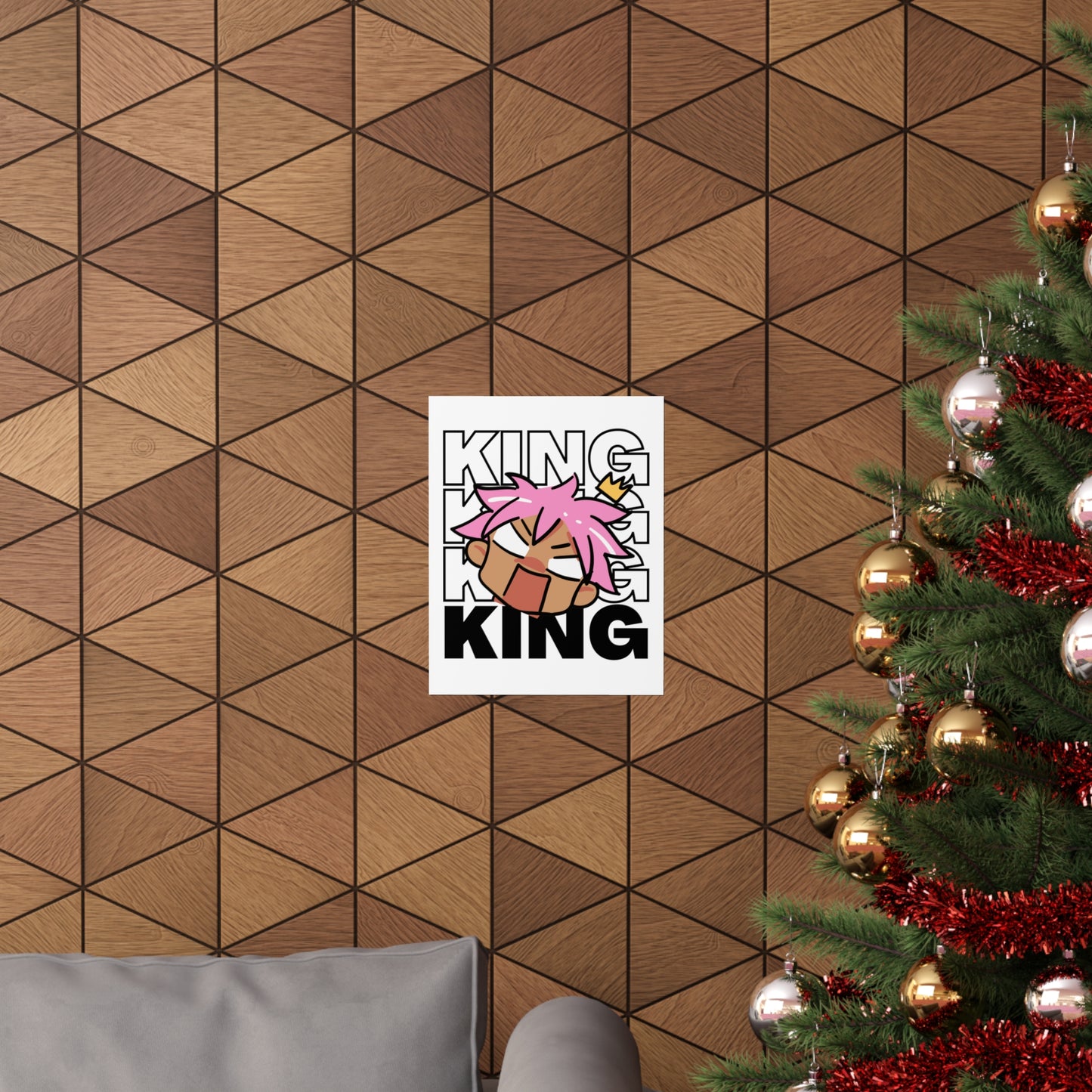 Anime King Royalty Crown Premium Matte Poster