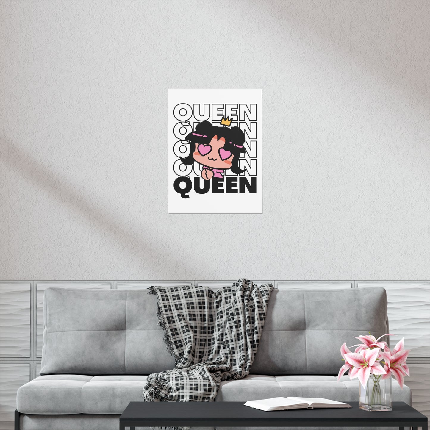 Anime Queen Royalty Crown Premium Matte Poster