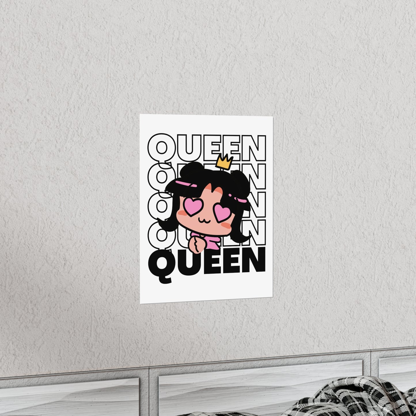 Anime Queen Royalty Crown Premium Matte Poster