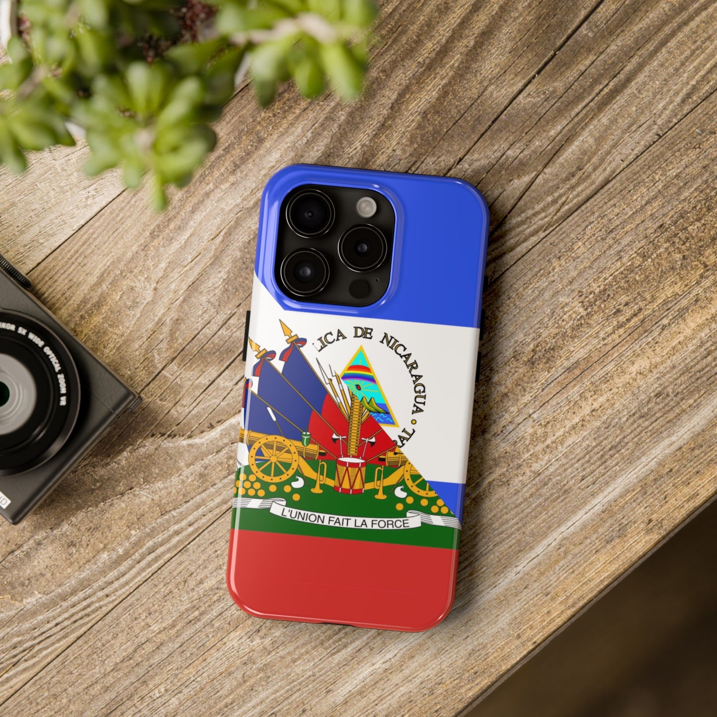 Haiti Nicaragua Flag Haitian Nicaraguan Tough Phone Cases