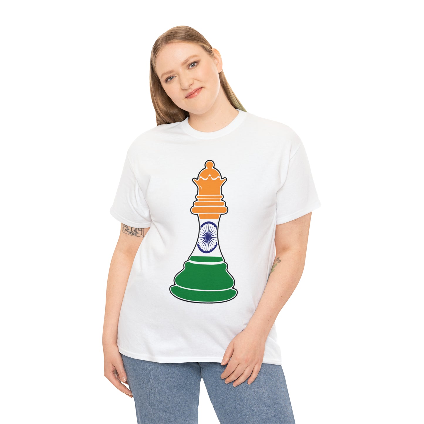 Indian Queen Flag Chess Piece India T-Shirt | Unisex Tee Shirt