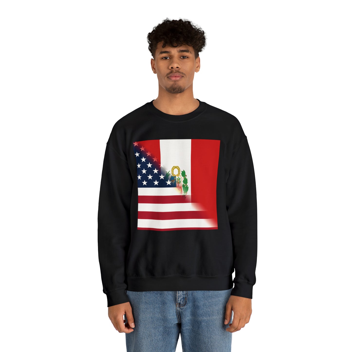 Peru America Flag | Peruvian American Flag Unisex Sweatshirt