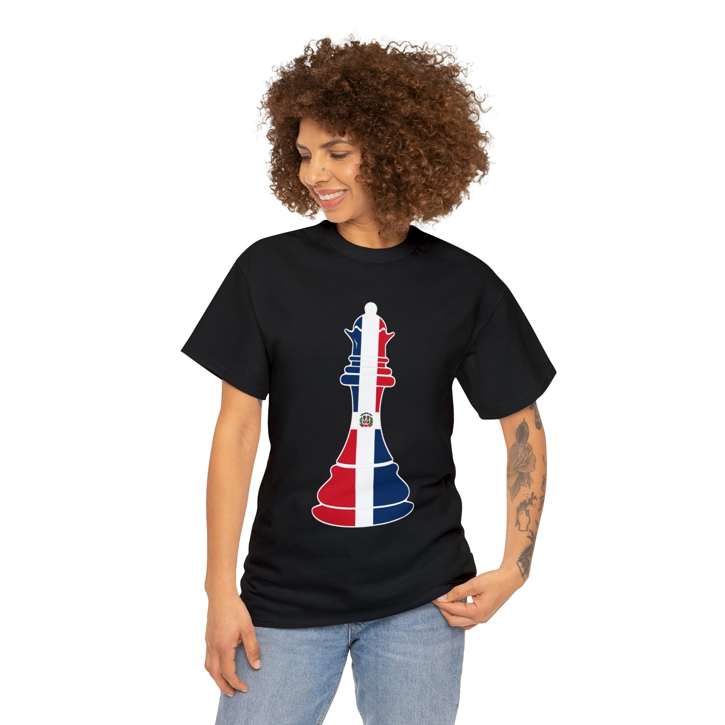 Dominican Republic Queen Flag Chess Piece DR T-Shirt | Unisex Tee Shirt