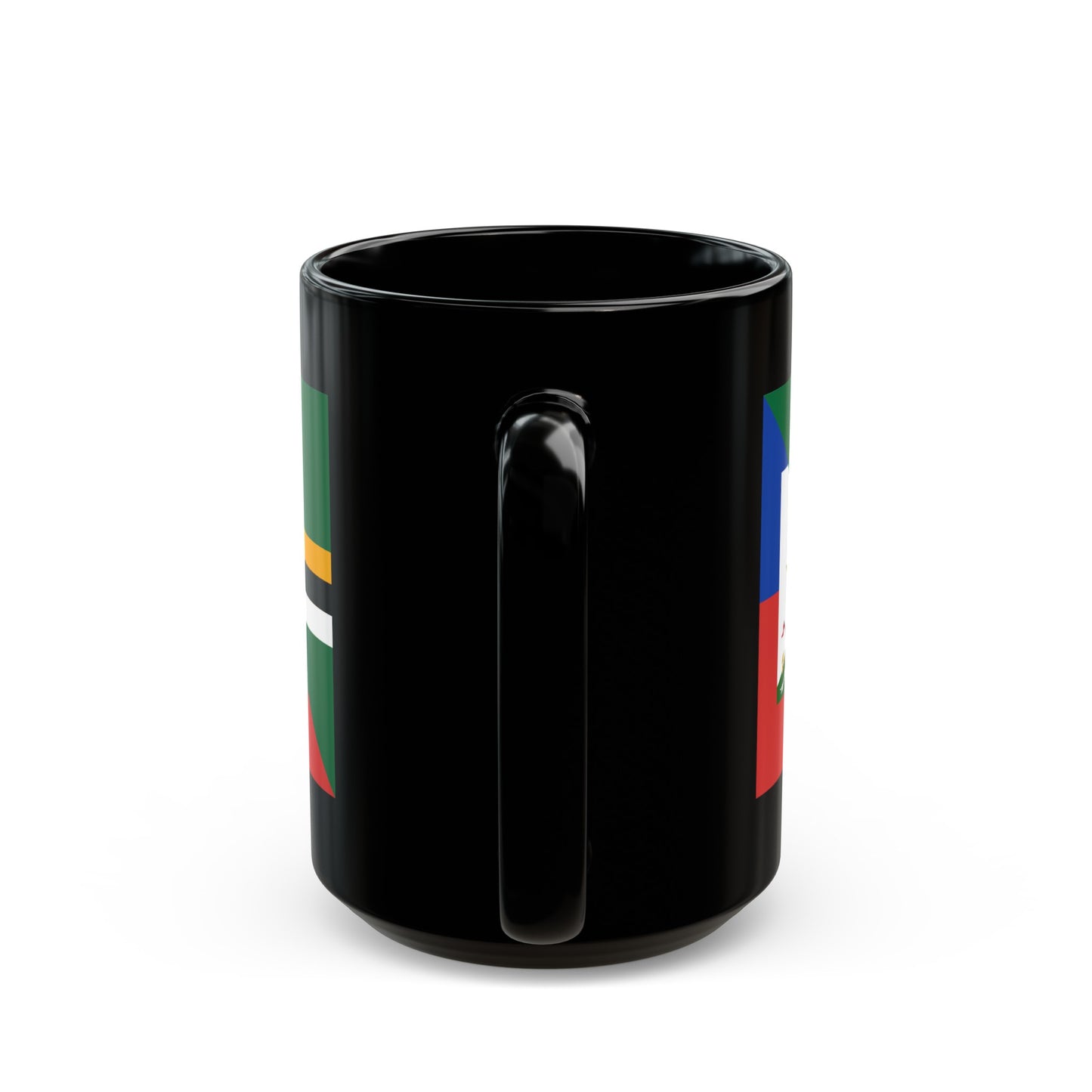 Dominica Haiti Flag Dominican Haitian Black Mug (11oz, 15oz)