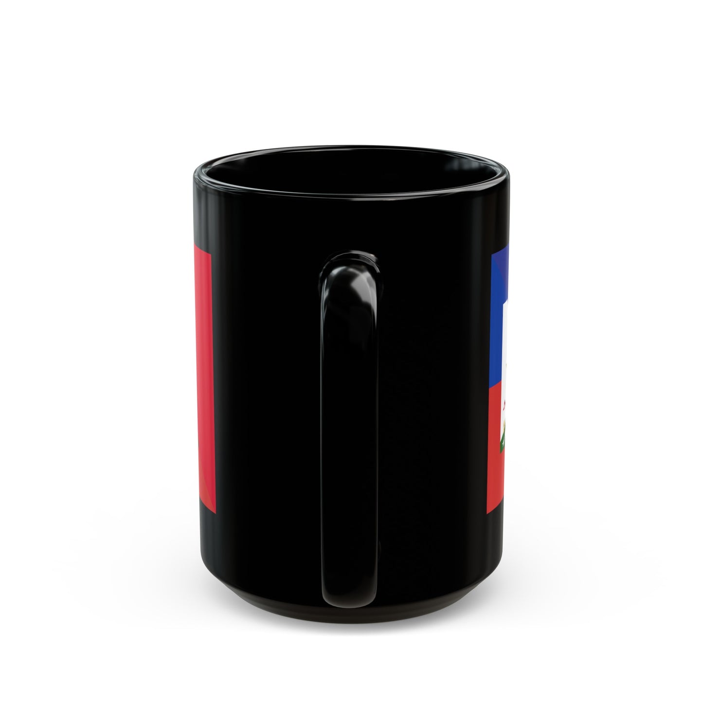 Haitian French Flag Half Haiti France Black Mug (11oz, 15oz)