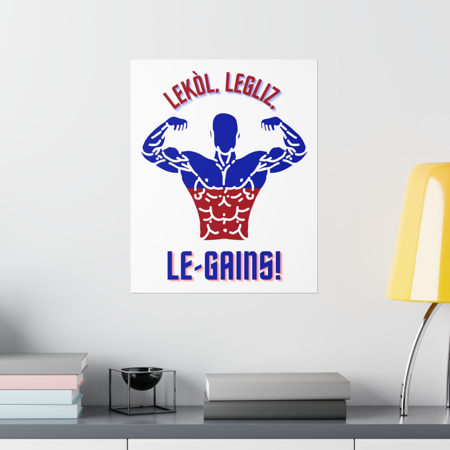 Lekol Legliz LeGainz Premium Matte Poster | Haitian Art