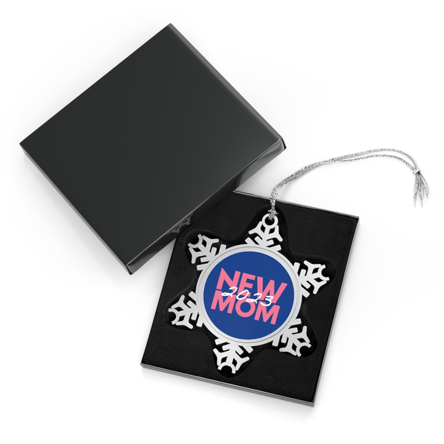 New Mom 2023 First Time Mother Pewter Snowflake Ornament