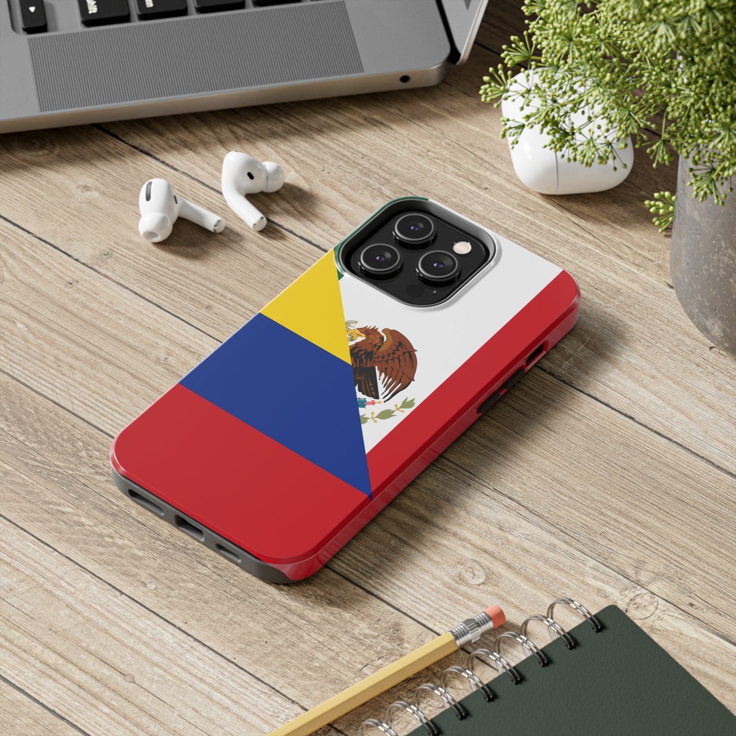 Mexican Colombian Flag Half Mexico Colombia Tough Phone Cases