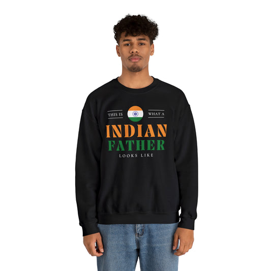 Indian Father Looks Like India Flag Fathers Day Unisex Sweatshirt