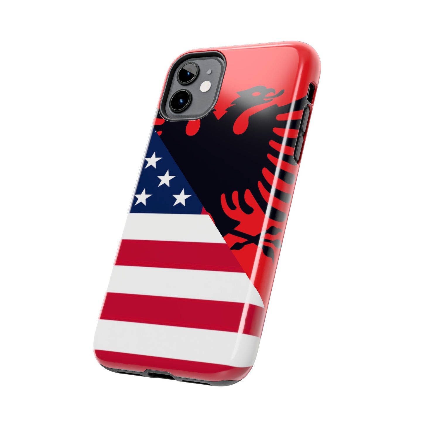 Albanian American Flag Albania USA Tough Phone Cases