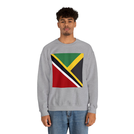 Trini Jamaican Flag | Trinidad Jamaica Flag Unisex Sweatshirt