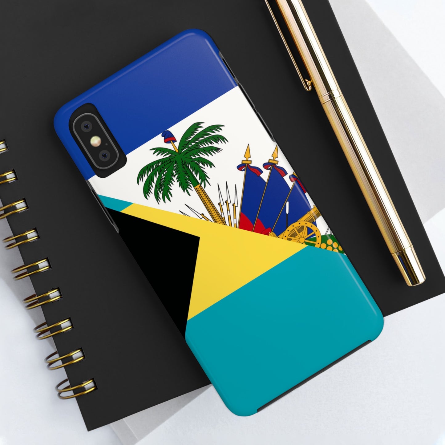 Bahamas Haiti Flag Bahamian Haitian Tough Phone Cases