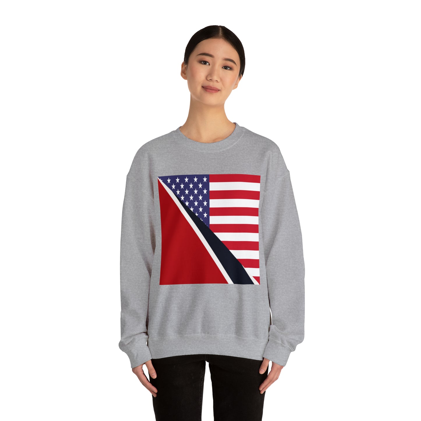 Trinidad American Flag Trini USA Unisex Sweatshirt