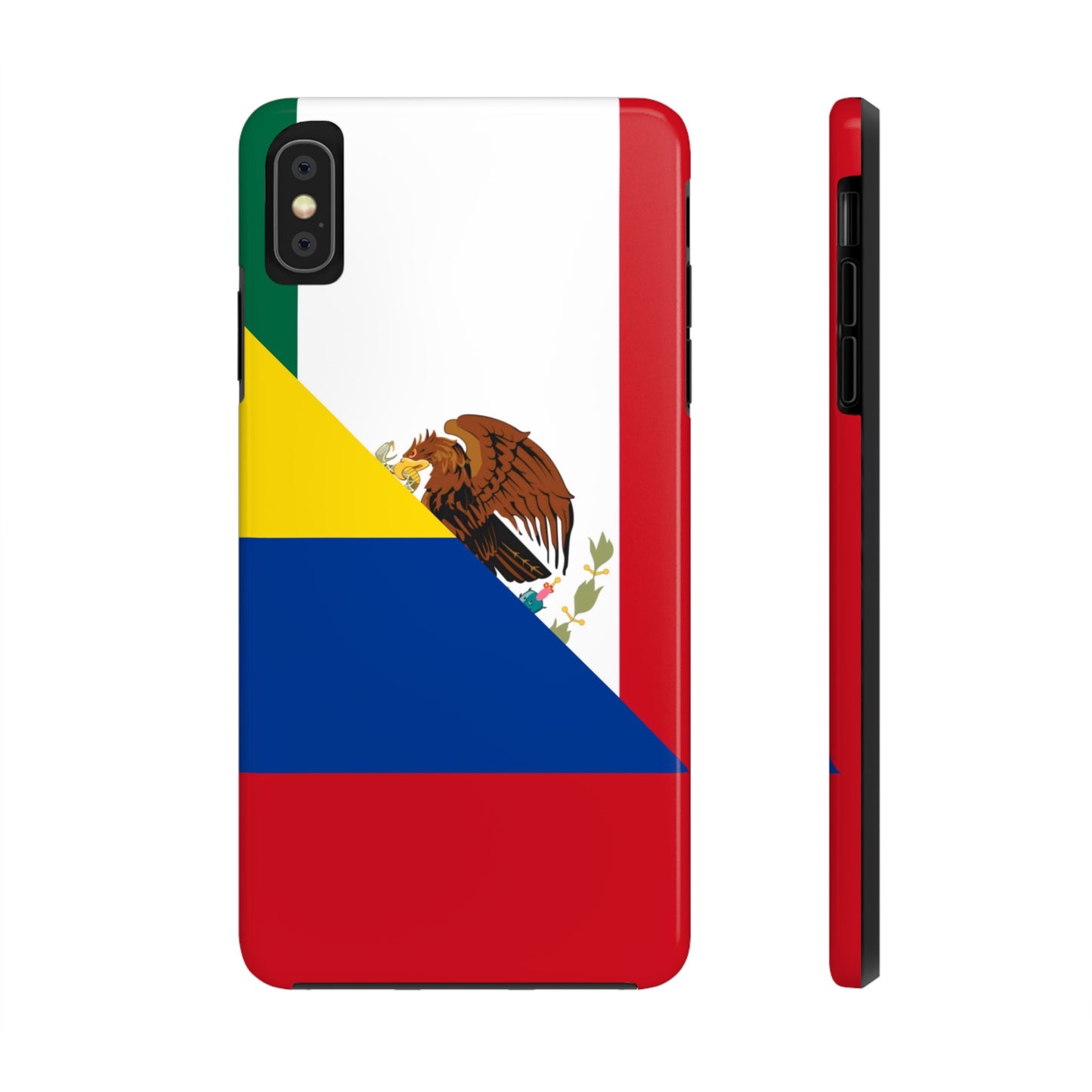 Mexican Colombian Flag Half Mexico Colombia Tough Phone Cases