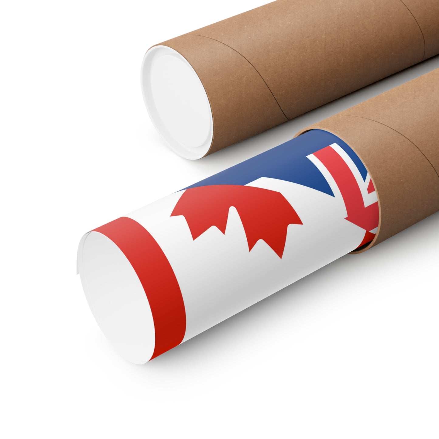 Australian Canadian Flag Half Australia Canada Premium Matte Poster