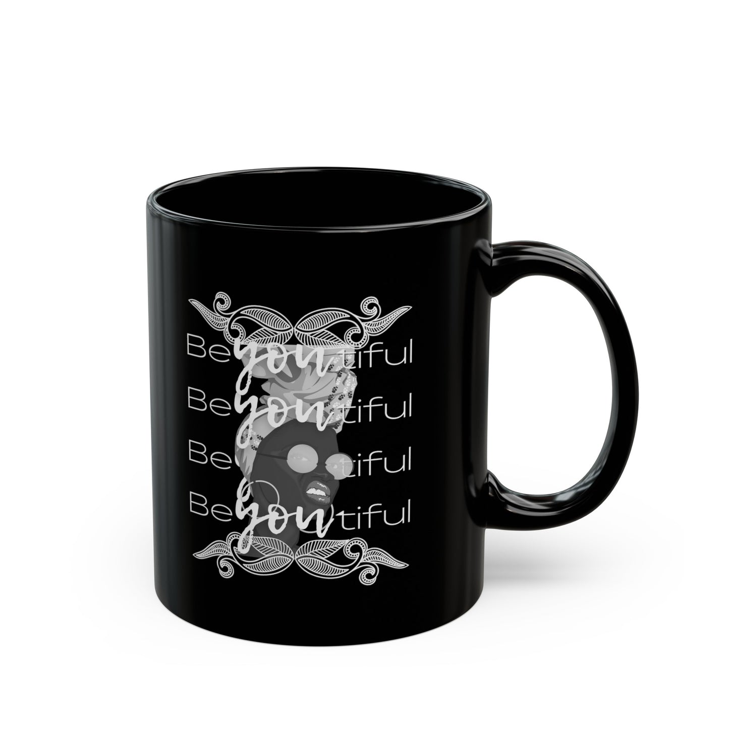 Beautiful Unapologetic  Woman Black Mug (11oz, 15oz)