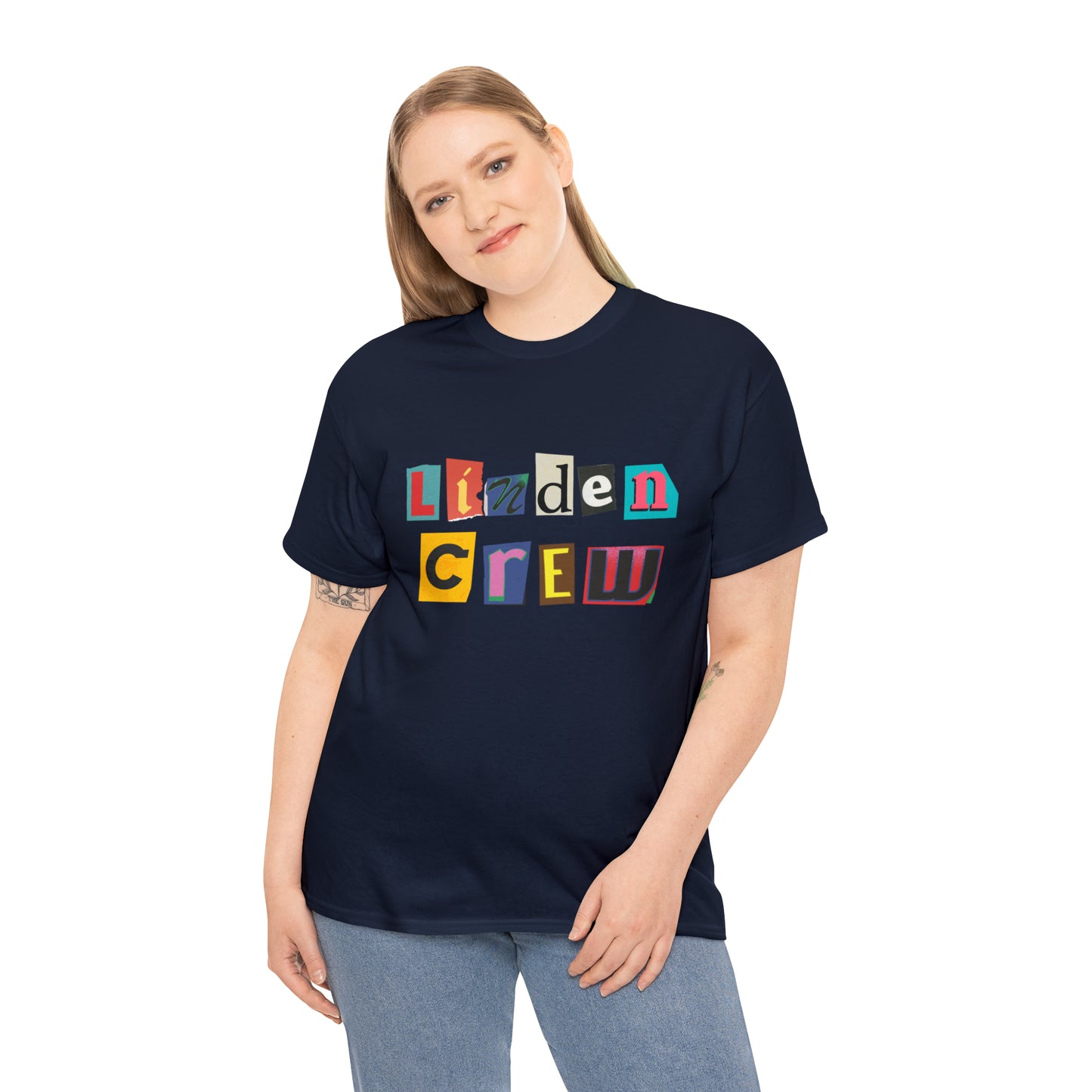 Linden Crew Magazine Letters Tee Shirt