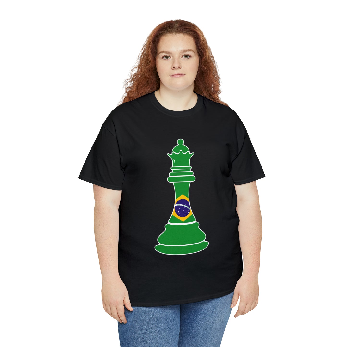 Brazillian Queen Flag Chess Piece Brazil T-Shirt | Unisex Tee Shirt