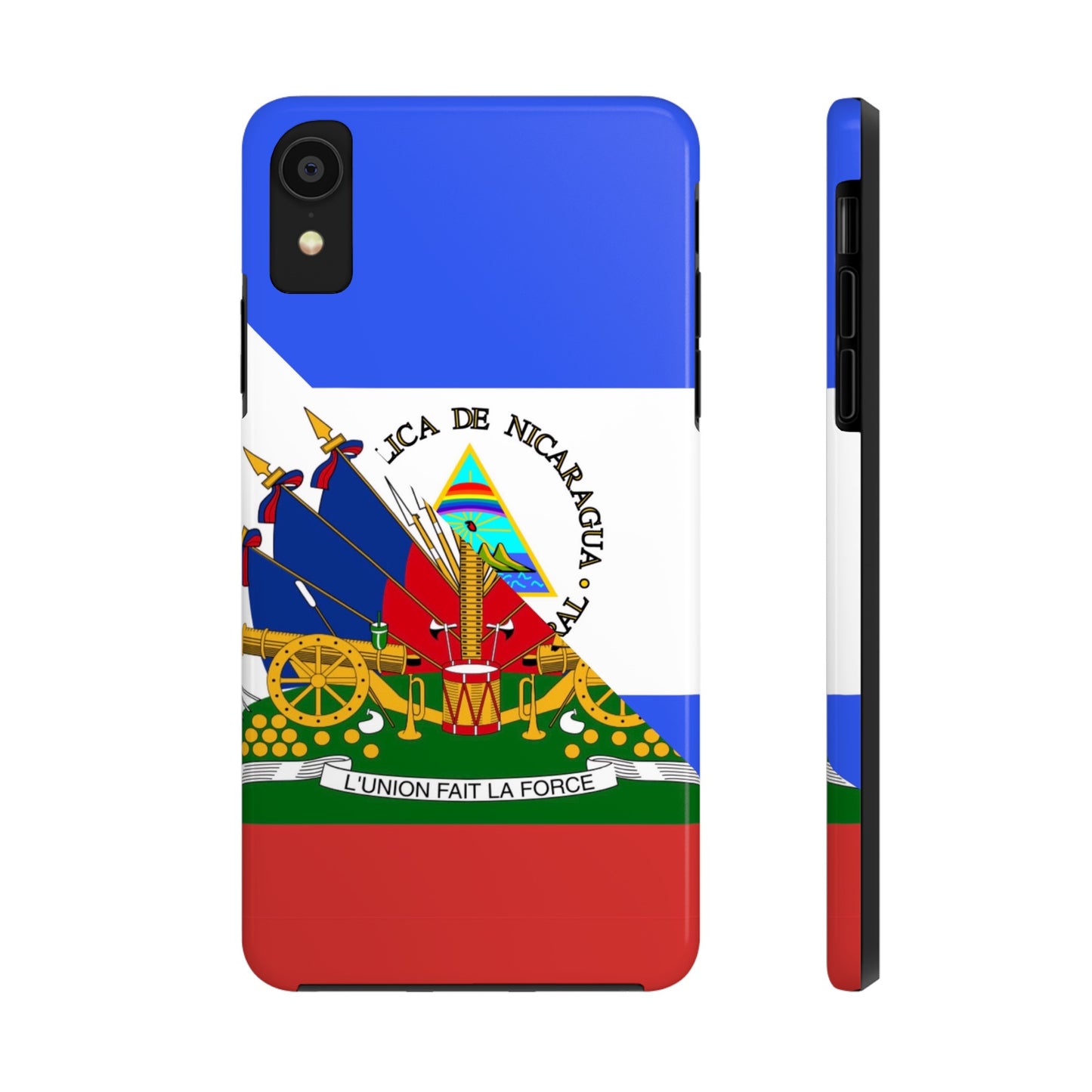 Haiti Nicaragua Flag Haitian Nicaraguan Tough Phone Cases