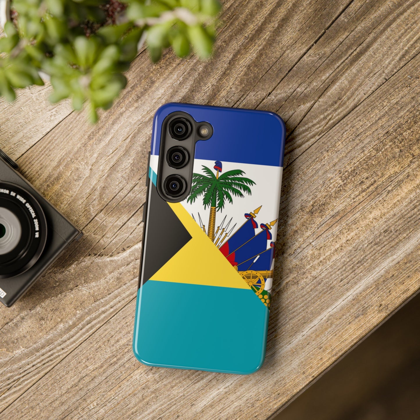 Bahamas Haiti Flag Bahamian Haitian Tough Phone Cases