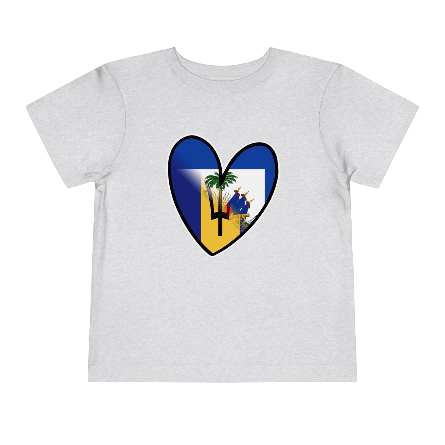 Haitian Bajan Toddler Short Sleeve Tee | Haiti Barbados