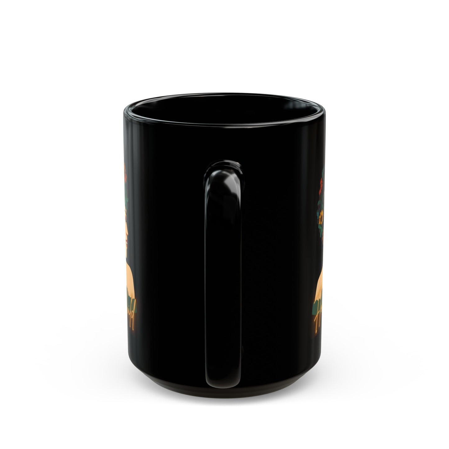 Flower Child White Black Mug (11oz, 15oz)