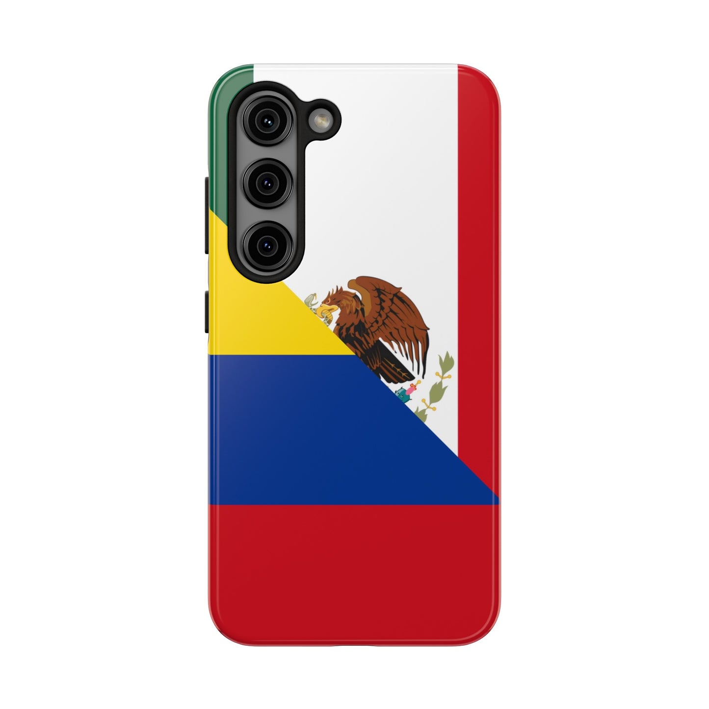 Mexican Colombian Flag Half Mexico Colombia Tough Phone Cases