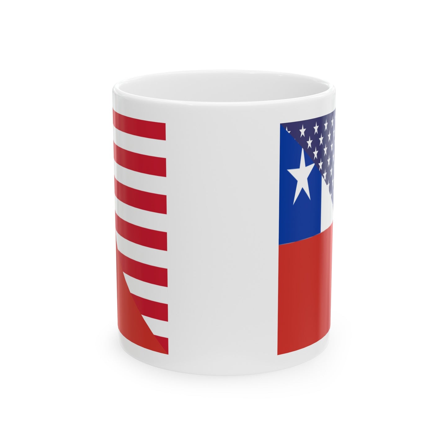 Chilean American Flag Chile USA Ceramic Mug 11oz, 15oz Cup