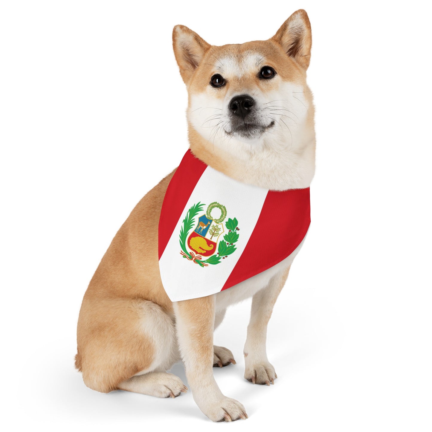 Peru Flag Pet Bandana Collar | Peruvian Dog Cat Animal