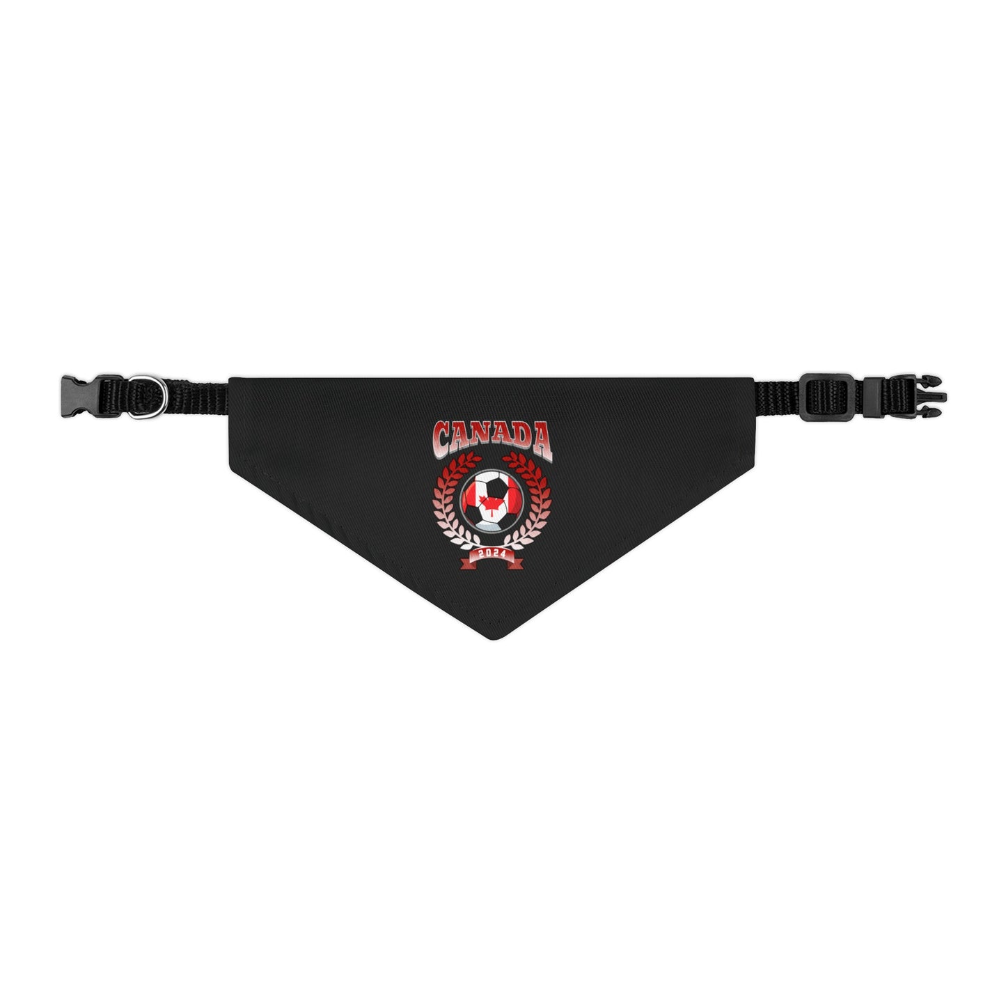 Canada 2024 Soccer Football Championship Games Canadian Team Pet Bandana Collar