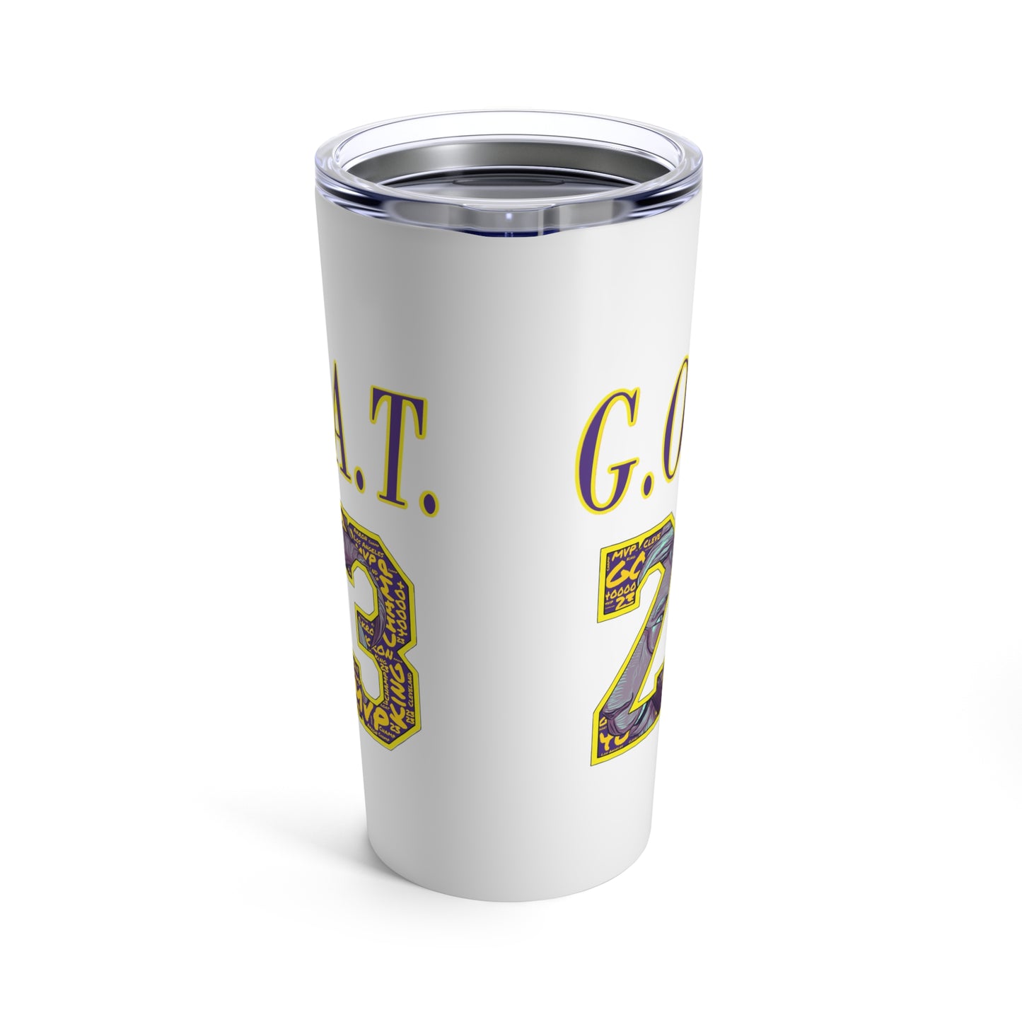 GOAT 23 | Los Angeles Basketball Greatest of All Time Tumbler 20oz