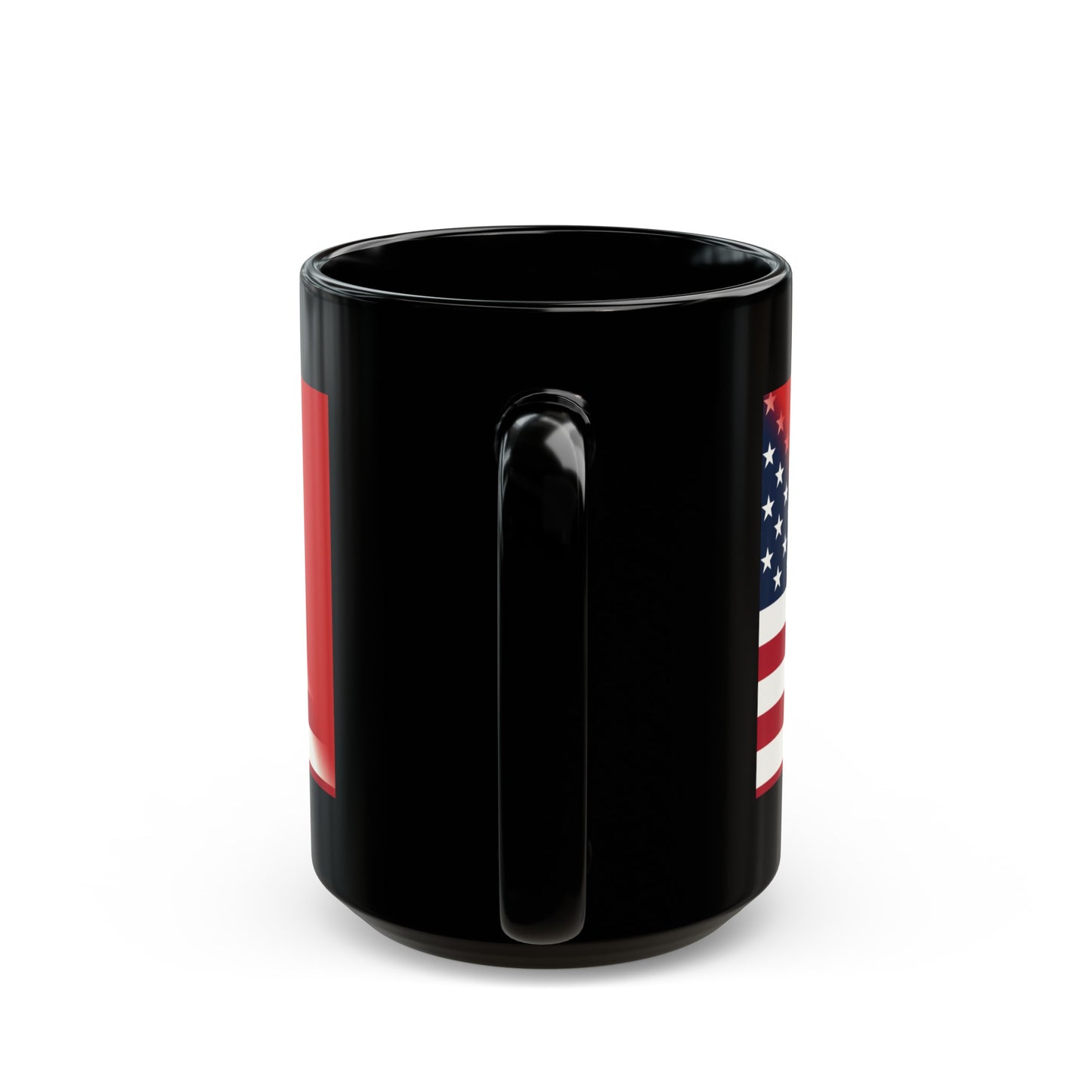 Peruvian USA Flag Peru American Black Mug (11oz, 15oz)